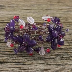 NWB Amethyst Thai Bracelet